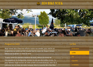 Capture du site Beo Bike Week
