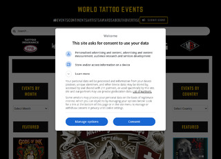 Capture du site 26ème Alchemy Tattoo Expo