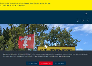 Capture du site Swiss Classic British Car Meeting 29th