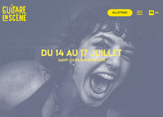 Capture du site Guitare en scène festival