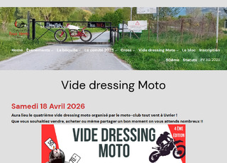 Capture du site Journée portes ouvertes et Vide Dressing Moto