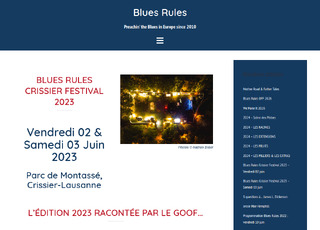 Capture du site Blues Rules Crissier Festival 2022
