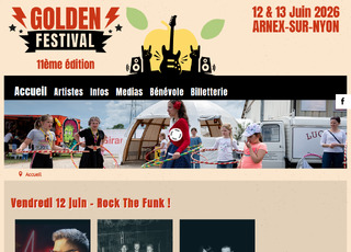 Capture du site Golden Festival 11ème