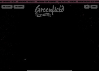 Capture du site Greenfield Festival