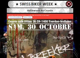 Capture du site Halloween au Coyote