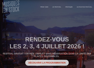 Capture du site Musiques en Stock Festival