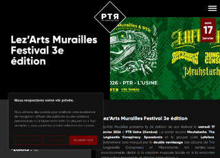Capture du site Lez'Arts Murailles festival 3ème