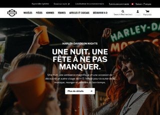 Capture du site Harley-Davidson Nights