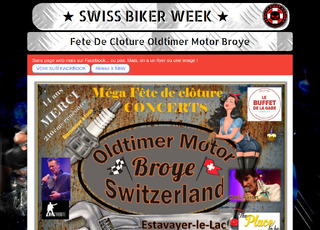 Capture du site Fete de cloture Oldtimer Motor Broye