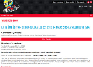 Capture du site 19ème Moto Show
