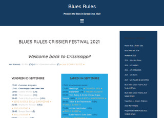 Capture du site Blues Rules Crissier Festival 2021