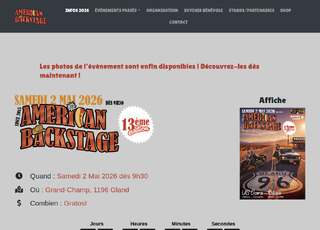 Capture du site American Backstage