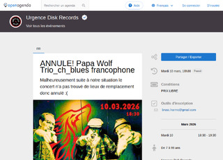 Capture du site Papa Wolf Trio