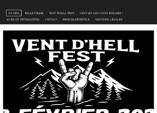 Capture du site Le Vent d’Hell Fest
