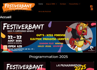 Capture du site Festiverbant Open Air Rock