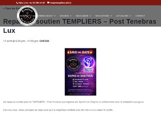 Capture du site Repas de soutien Les Templiers