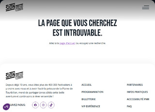 Capture du site Let's Rock Night at Sion Sous les étoiles